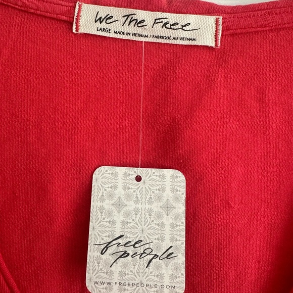 Free People Dreamy Tank in Ignition NWT - Picture 9 of 12